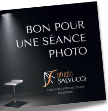 Bon cadeau pour une séance photo au Studio Salvucci