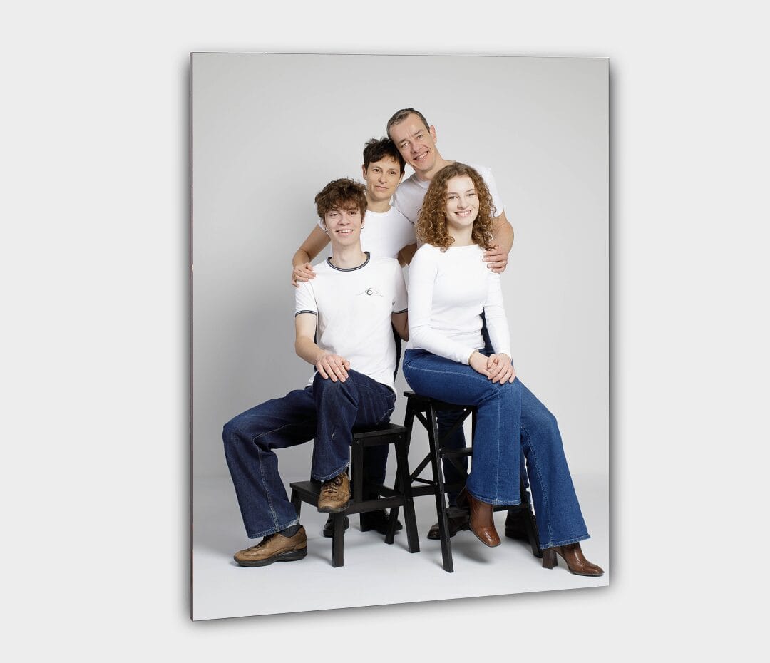 Gallery Block d'une famille sur fond clair