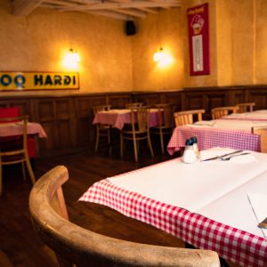 Salle du restaurant Le Coq Hardi à Lille