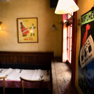 Salle du restaurant Le Coq Hardi à Lille