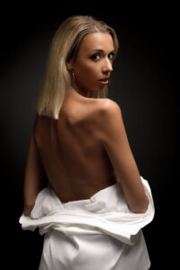 Marie au Studio Salvucci pour une séance mode / mannequin